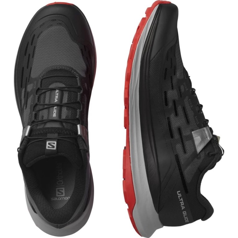 Black Salomon Ultra Glide Men's Trail Running Shoes | IE PM8690